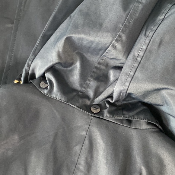 Anne Klein Double-Breasted Hooded Trench Coat - Picture 8 of 8